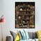 Skull Diamond Painting Kit for Adults – Gothic Bookshelf Skull 12×16 Inch Full Drill Crystal Rhinestone Art Kit for Beginners, DIY Wall Decor and Home Craft
